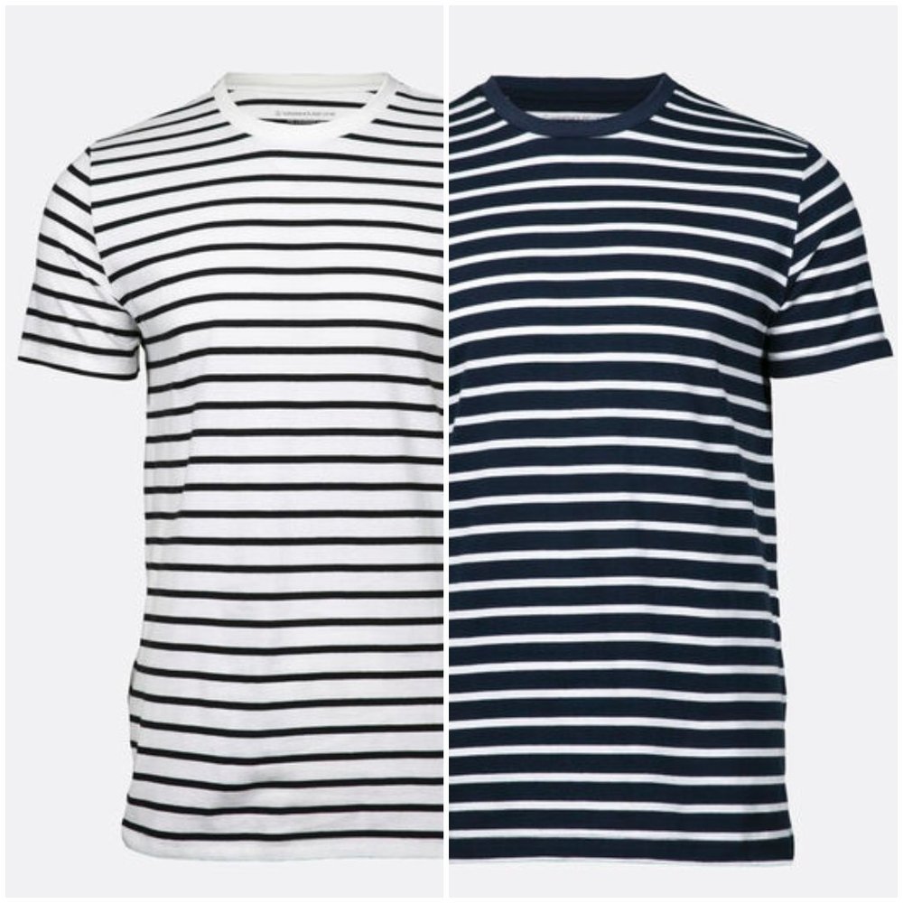 Set of 2 Men's Stripe Tshirts (XL)